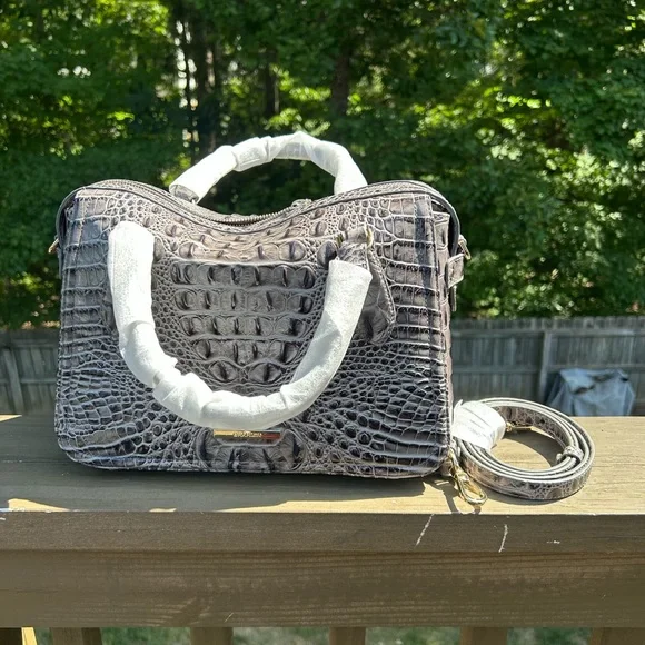 Brahmin 👜 Micaela Charcoal Zinnia. NWT - Picture 1 of 11